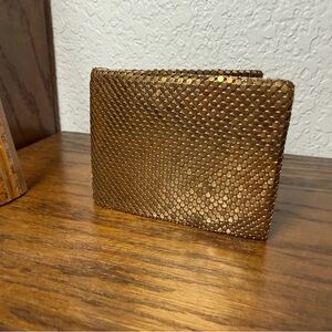 Men or women's Gold Textured Wallet